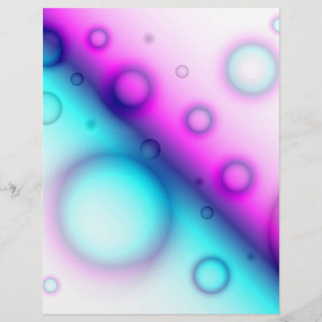 Flyer Bubbles Abstract Background (Front)