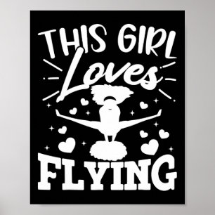 Flyer Cheer Cheerleader Cheerleading This Girl Lov Poster