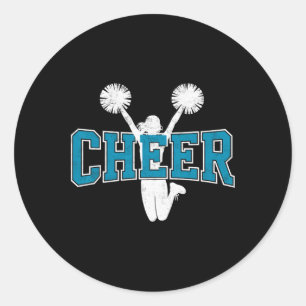 Flyer Cheer Leader Cheerleading Team Cheerleader G Classic Round Sticker