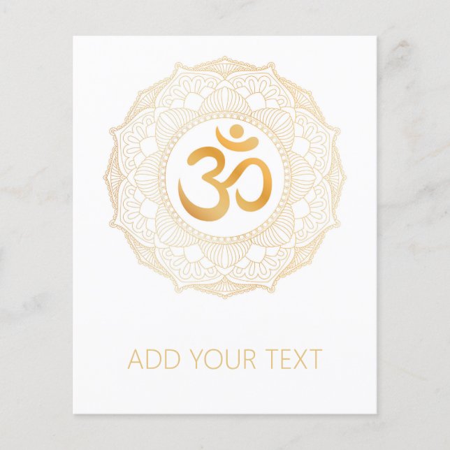 FLYER : GOLD MANDALA & OHM (Front)