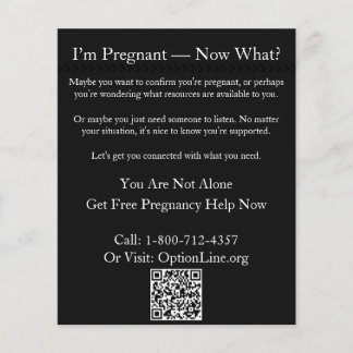 Flyer: I'm Pregnant - Now What? Flyer