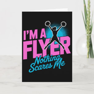 Flyer Nothing Scares Me Cheer Girl Cheerleader Che Card