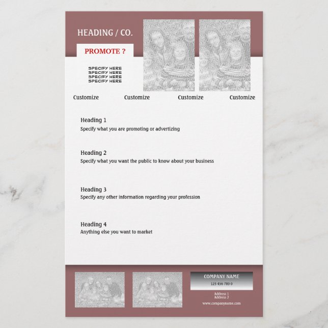 Flyer template - create your own 5.5"x8.5" (Front)