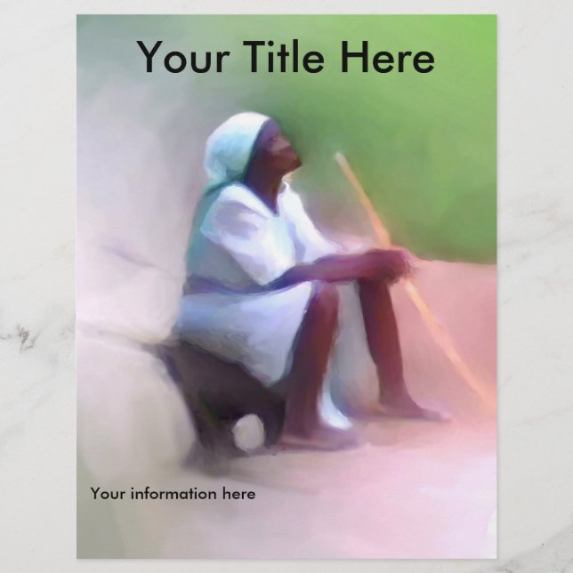 Flyer Template, Help Haiti fundraiser announcement (Front)