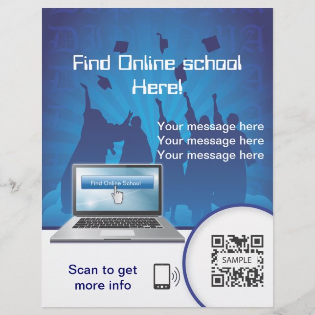 Flyer Template Online Degree (Front)