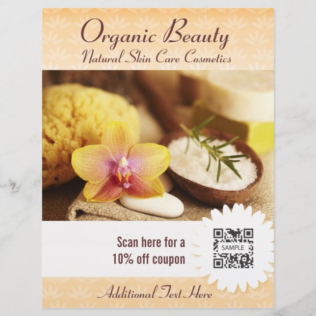 Flyer Template Organic Beauty (Front)