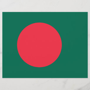 Flyer with Flag of Bangladesh