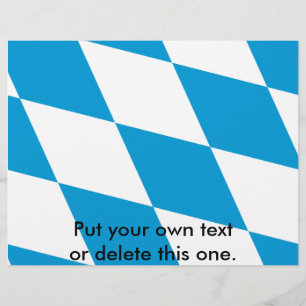 Flyer with Flag of Bavaria, Germany