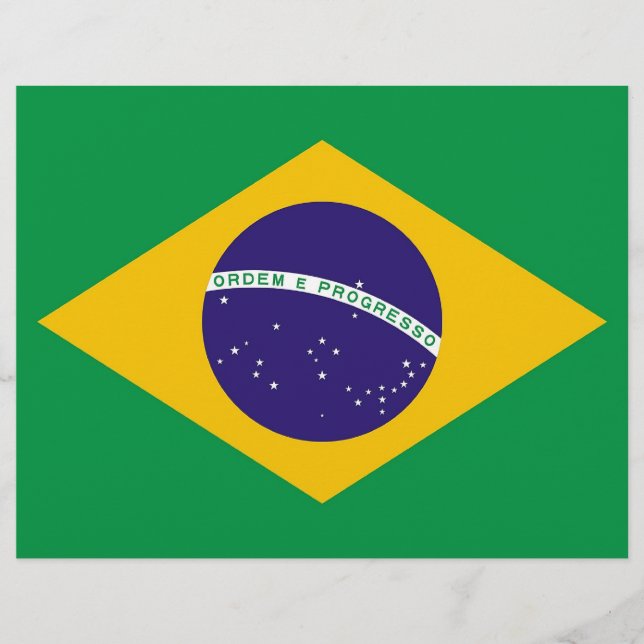 Flyer with Flag of Brazil (Front)