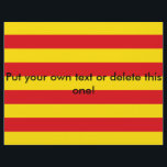 Flyer with Flag of Catalonia<br><div class="desc">Celebrate Catalonia’s vibrant identity with this powerful flyer design featuring the Flag of Catalonia! Perfect for cultural events, independence day celebrations, rallies, or community announcements, this patriotic flyer displays the bold red and yellow stripes of the iconic Senyera with striking clarity. The layout is designed to draw attention while leaving...</div>