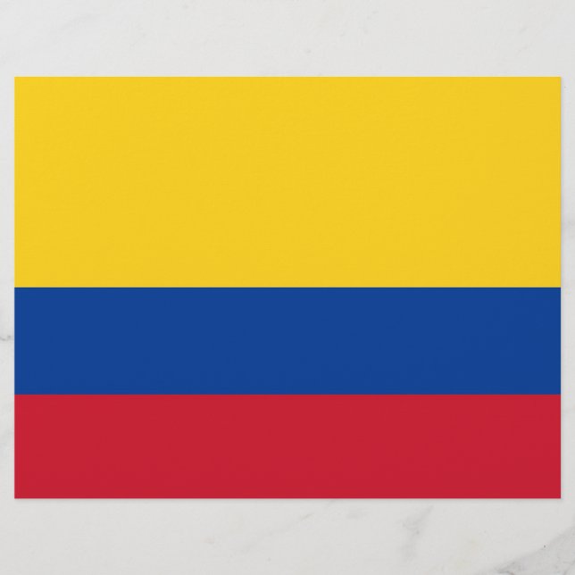 Flyer with Flag of Colombia (Front)