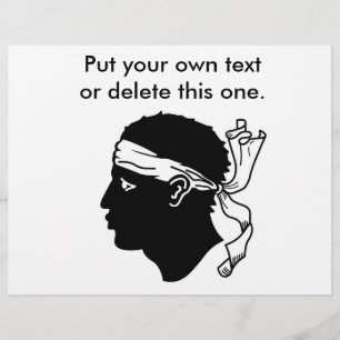 Flyer with Flag of Corsica, France