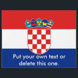 Flyer with Flag of Croatia<br><div class="desc">Promote your events or messages with our exclusive flyer featuring the flag of Croatia! Crafted with meticulous attention to detail, this flyer is more than just a promotional tool; it’s a vibrant celebration of Croatia’s heritage and cultural pride. The striking design prominently displays the iconic Croatian flag, making this flyer...</div>