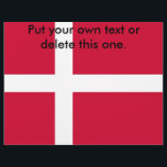 Flyer with Flag of Denmark<br><div class="desc">Add a touch of Danish pride to your promotional materials with our exclusive flyer featuring the flag of Denmark! Crafted with meticulous attention to detail, this flyer is more than just a promotional tool; it’s a celebration of Denmark’s heritage and cultural pride. The vibrant design prominently displays the iconic Danish...</div>