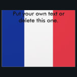 Flyer with Flag of France<br><div class="desc">Flyer with Flag of France. This product its customisable.</div>