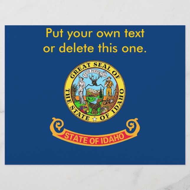 Flyer with Flag of Idaho, U.S.A. (Front)