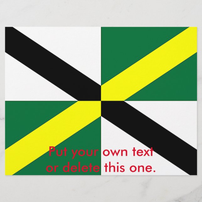 Flyer with Flag of Monterey, California, USA (Front)