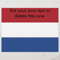 Flyer with Flag of Netherlands