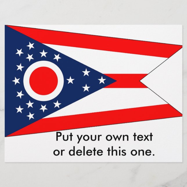 Flyer with Flag of Ohio, U.S.A. (Front)