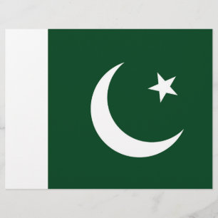 Flyer with Flag of Pakistan