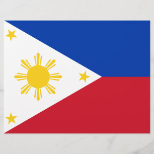 Flyer with Flag of Philippines
