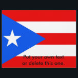 Flyer with Flag of Puerto Rico, U.S.A.<br><div class="desc">Promote your event, business, or message with a touch of Puerto Rican pride using our exclusive flyer featuring the flag of Puerto Rico! Designed to combine effective communication with cultural expression, this flyer is more than just a promotional tool; it’s a celebration of Puerto Rican heritage and cultural pride. The...</div>