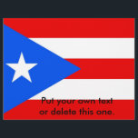 Flyer with Flag of Puerto Rico, U.S.A.<br><div class="desc">Flyer with Flag of Puerto Rico,  United States of America This product its customisable.</div>