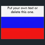 Flyer with Flag of Russia<br><div class="desc">Flyer with Flag of Russia. This product its customisable.</div>