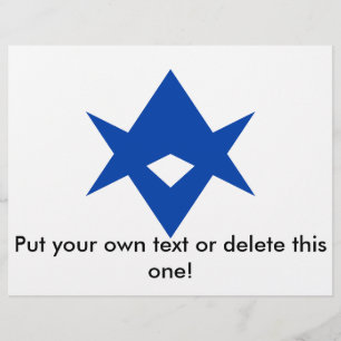 Flyer with Flag of Toyota City, Japan