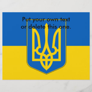 Flyer with Flag of Ukraine
