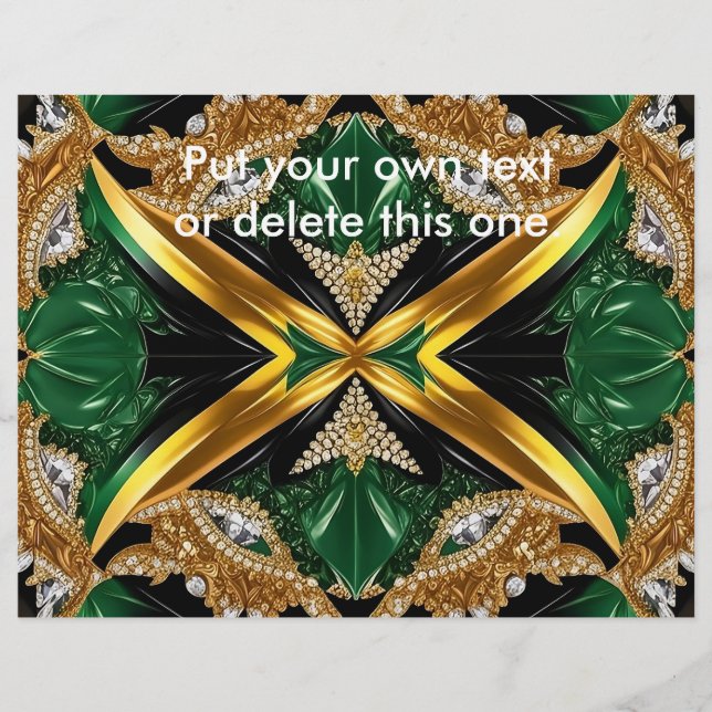 Flyer with Jamaican Colours Design (Front)