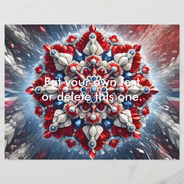 Flyer with Norwegian Colours Design (Front)