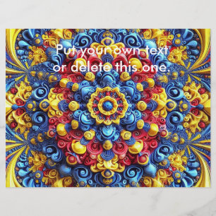 Flyer with Romanian Colours Design