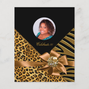 Flyer Zebra Leopard Gold Black