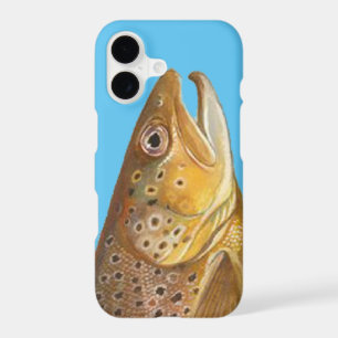 Flyfishing Brown Trout Fish Head - Skin Print