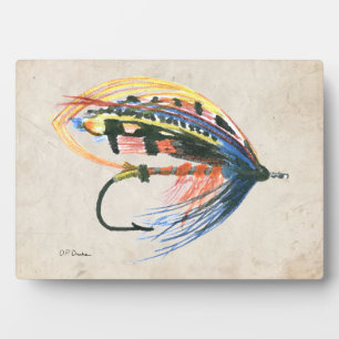 FlyFishing Lure Art Salmon Fly Lure Plaque