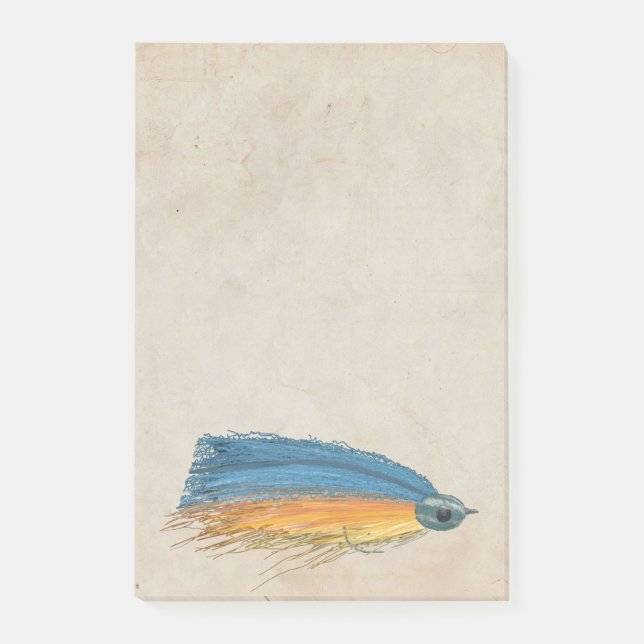 FlyFishing Lure Art Salmon Fly Lure Post-it Notes (Front)