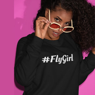 #FlyGirl Typography Simple,Modern Travel Sweatshirt