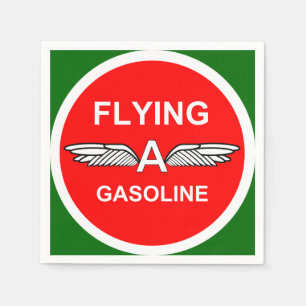Flying A Gasoline Napkin