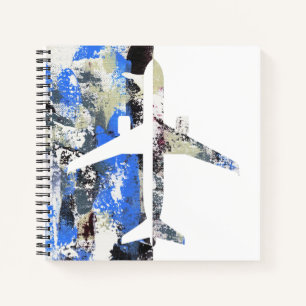 Flying Abstract by Michael Moffa Notebook