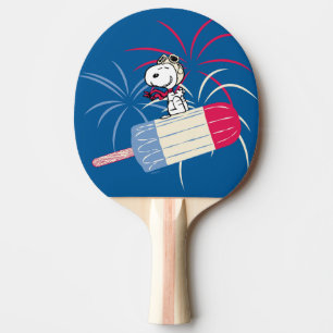 Flying Ace Snoopy on Ice Pop Ping Pong Paddle