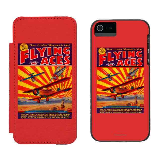 Flying Aces Magazine Cover Incipio iPhone Wallet Case (Side by Side)