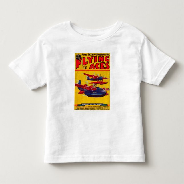 Flying Aces Magazine Cover Toddler T-Shirt (Front)