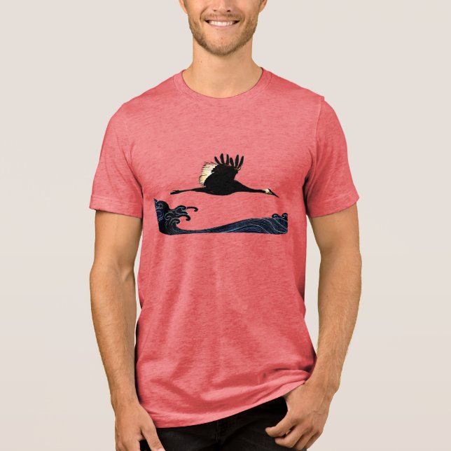 Flying Across Oceans Tri-Blend Shirt (Front)