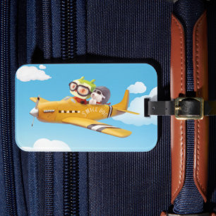 Flying Adventure with Dog Luggage Tag
