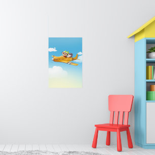Flying Adventure with Dog Poster