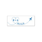 Flying Aeroplane Initials Wedding Date Personalise