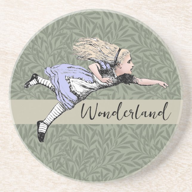 Flying Alice in Wonderland Looking Glass Coaster (Front)