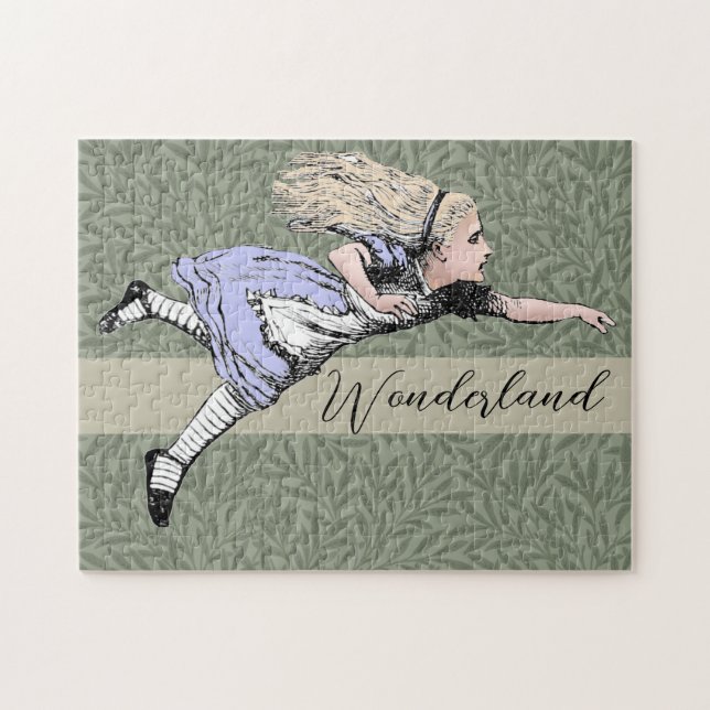 Flying Alice in Wonderland Looking Glass Jigsaw Puzzle (Horizontal)