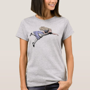 Flying Alice in Wonderland Looking Glass T-Shirt